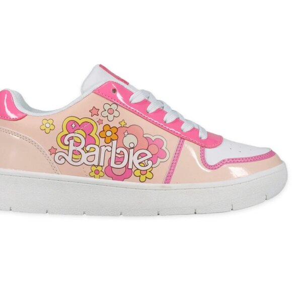 WOMEN'S PINK BARBIE SNEAKERS BY MATTEL - Picture 1 of 13